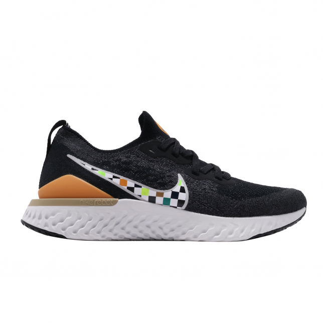 Nike Epic React Flyknit 2 Black Multicolor