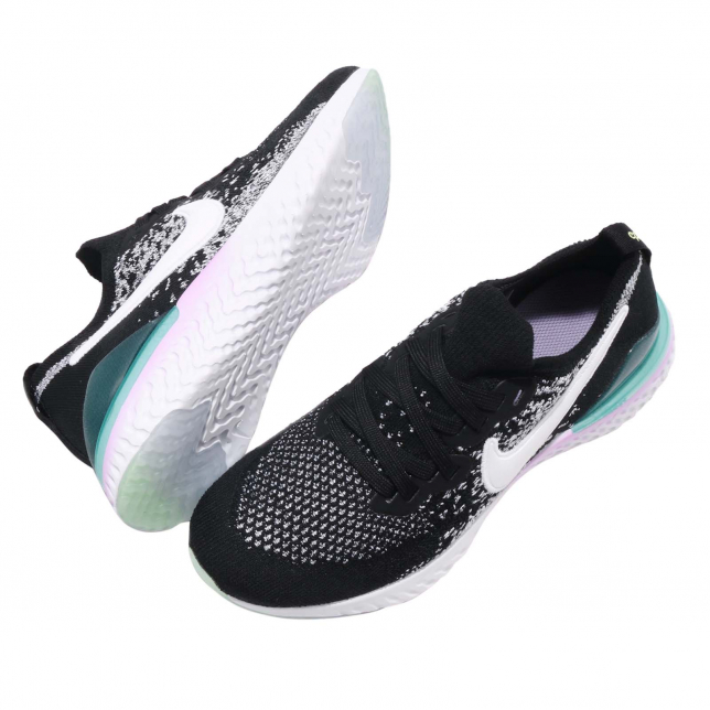 Nike Epic React Flyknit 2 GS Black White