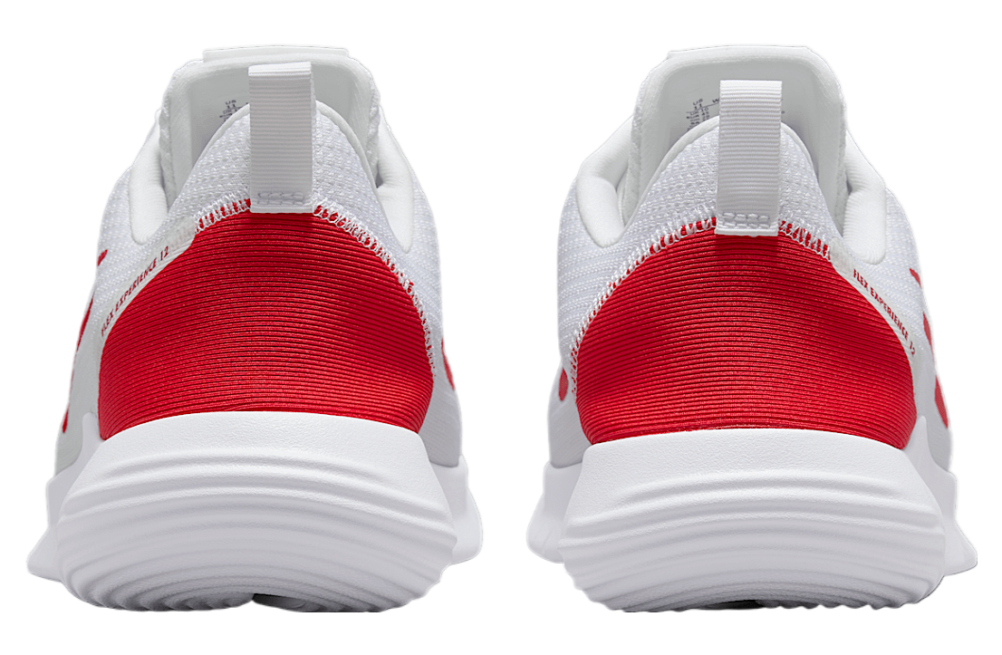 Nike Flex Experience Run 12 White / University Red (Extra Wide)