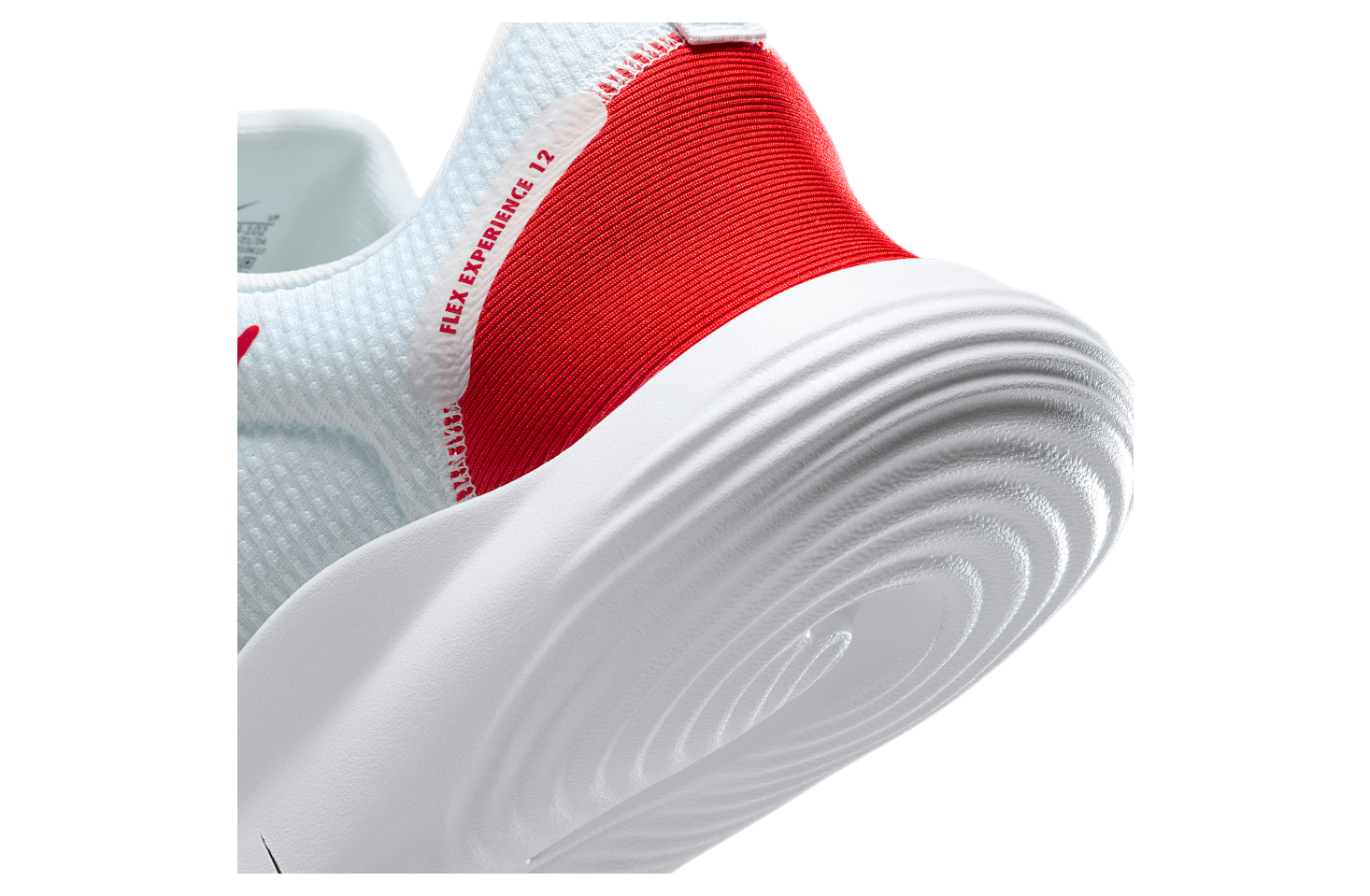 Nike Flex Experience Run 12 White / University Red (Extra Wide)