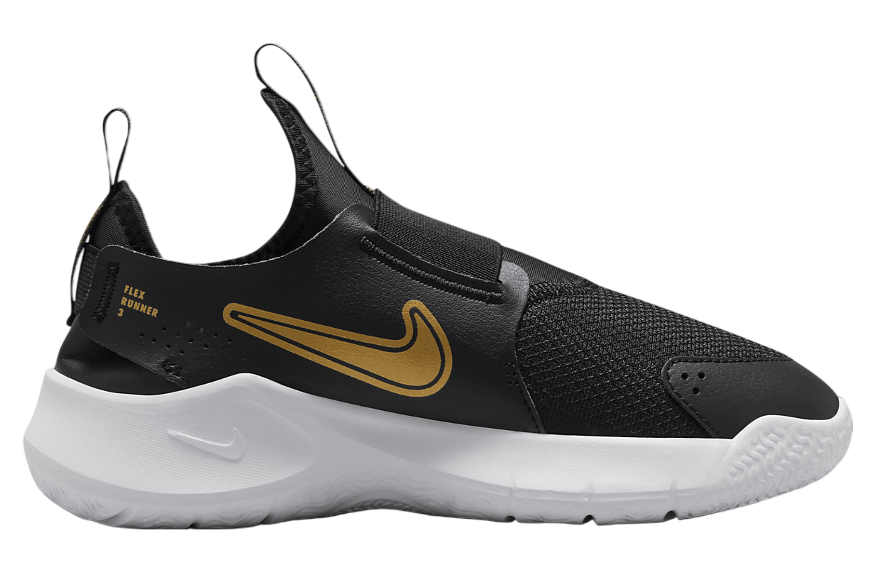 Nike Flex Runner 3 GS Black / Metallic Gold