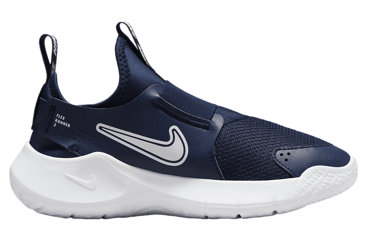 Nike Flex Runner 3 GS Midnight Navy / White