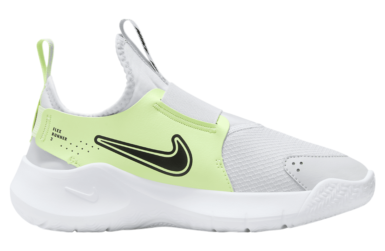 Nike Flex Runner 3 GS Pure Platinum / Barely Volt