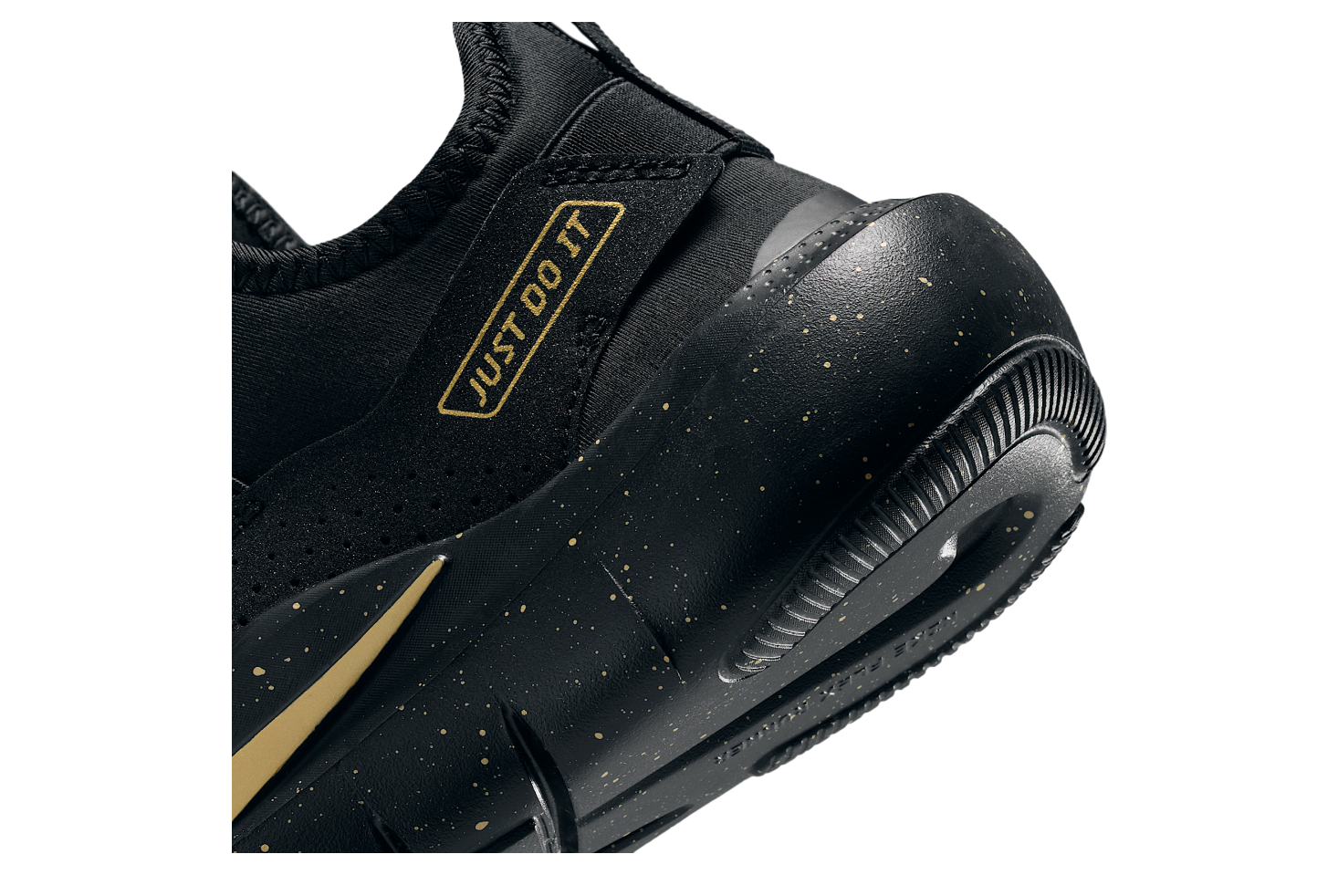 Nike Flex Runner 4 GS Black / Metallic Gold