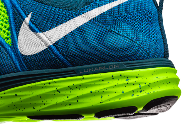 Nike Flyknit Lunar 2+ - Volt / Blue Glow 620465714