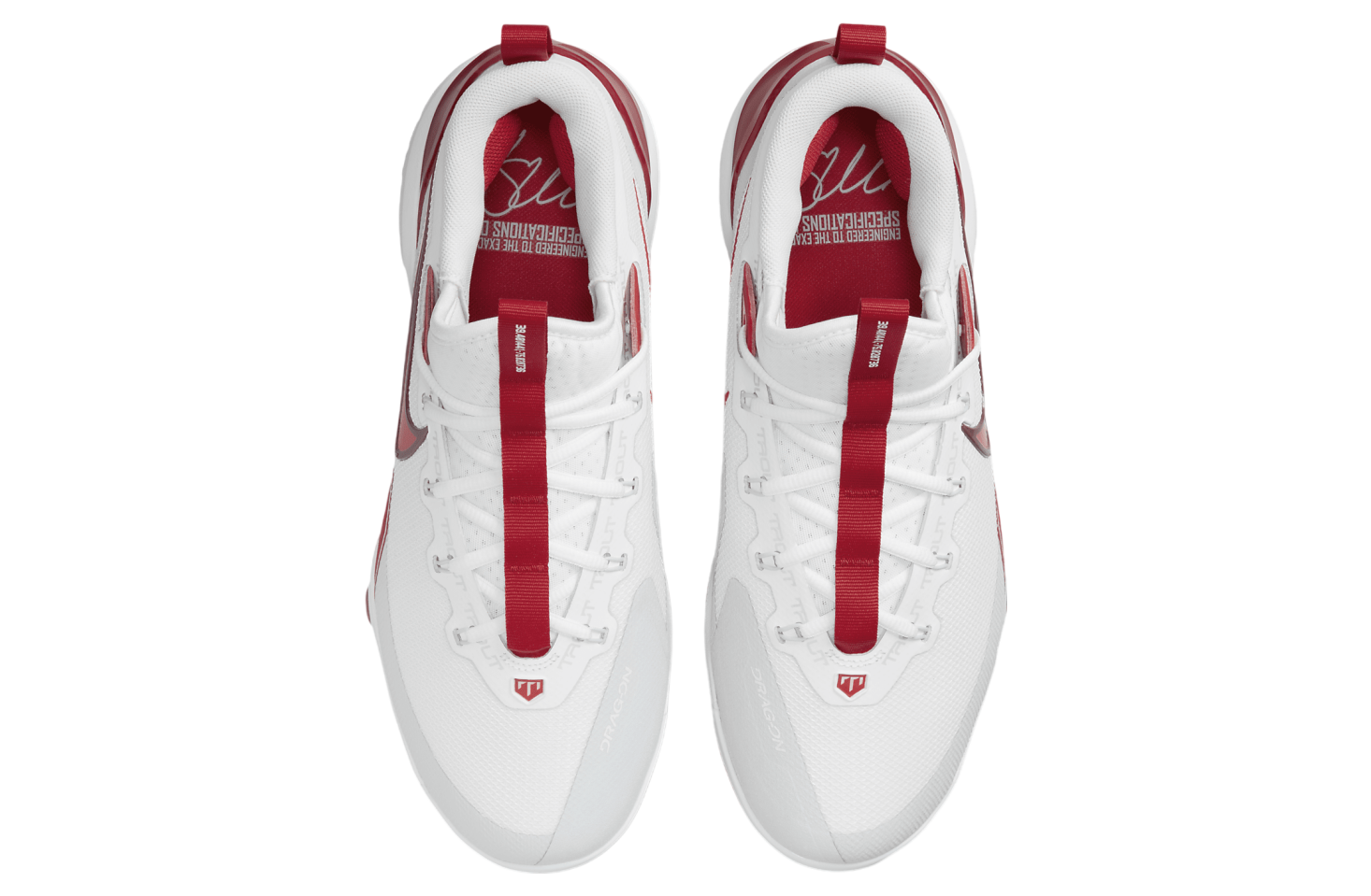 Nike Force Trout 9 Elite Mcs White / Pure Platinum / Team Red