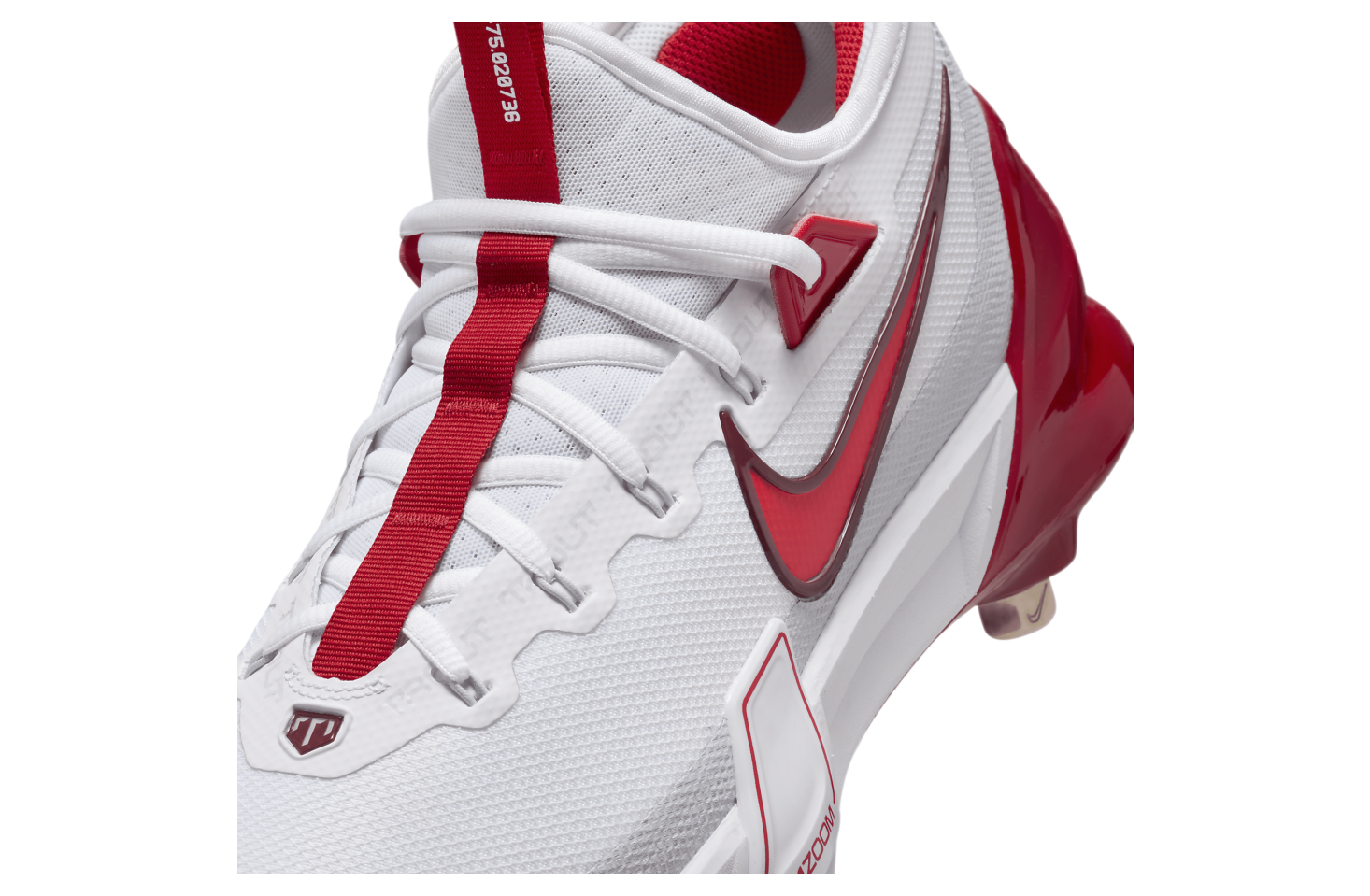 Nike Force Zoom Trout 9 Elite White / Pure Platinum / Team Red/