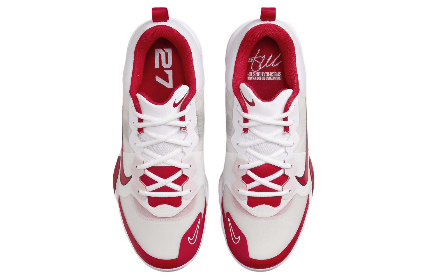 Nike Force Zoom Trout 9 Pro White / Team Red