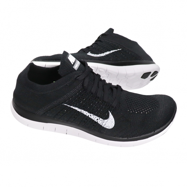 Nike Free Flyknit 4.0 Black White Dark Grey - Jul 2020 - 631053001