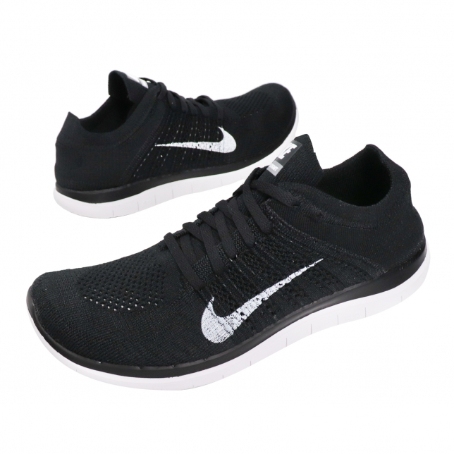 Nike Free Flyknit 4.0 Black White Dark Grey - Jul 2020 - 631053001