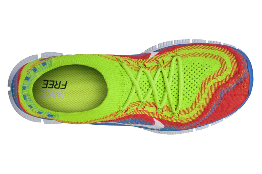 Nike Free - Electric Green / White - Bright - Blue Glow KicksOnFire.com
