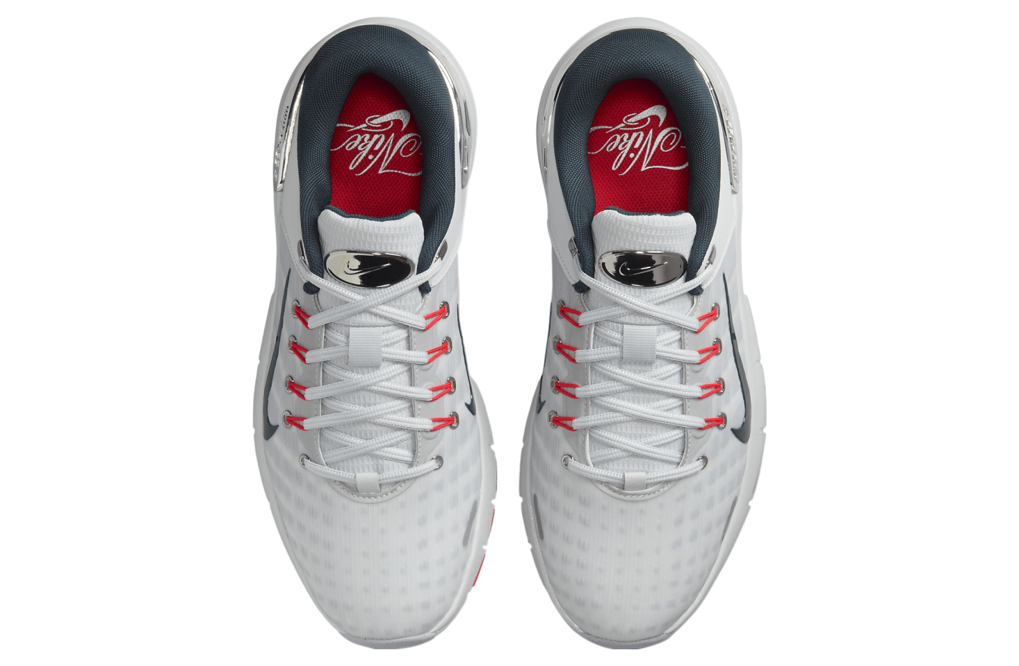 Nike Free Golf Pure Platinum / Light Crimson (Extra Wide)