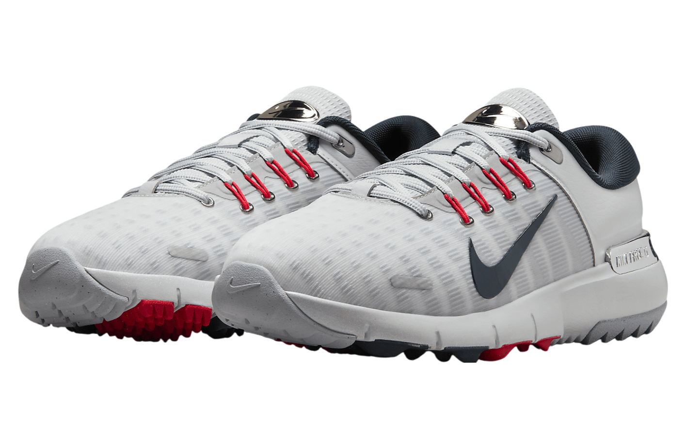 Nike Free Golf Pure Platinum / Light Crimson (Extra Wide)