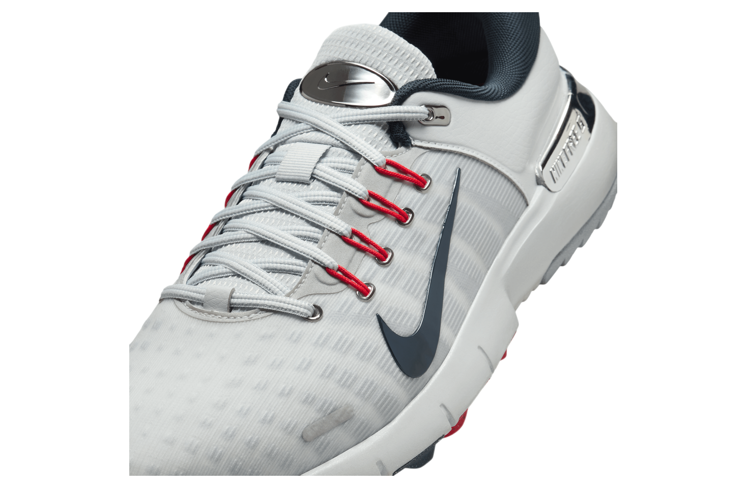 Nike Free Golf Pure Platinum / Light Crimson (Extra Wide)