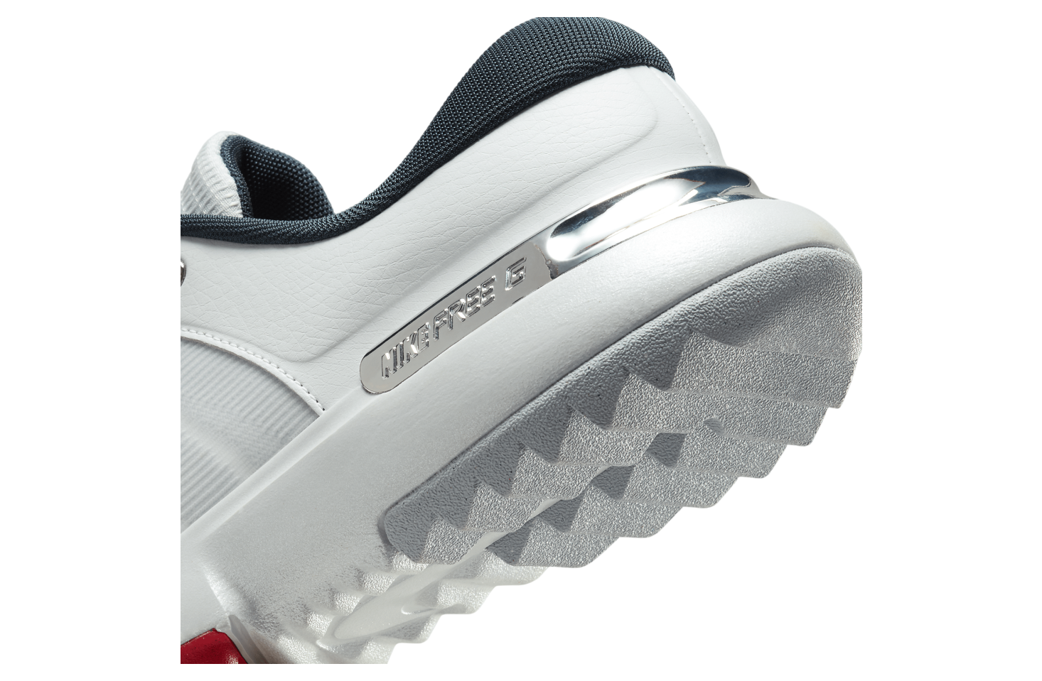 Nike Free Golf Pure Platinum / Light Crimson (Extra Wide)