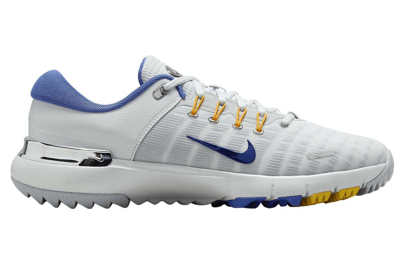 Nike Free Golf Pure Platinum / University Gold (Extra Wide)