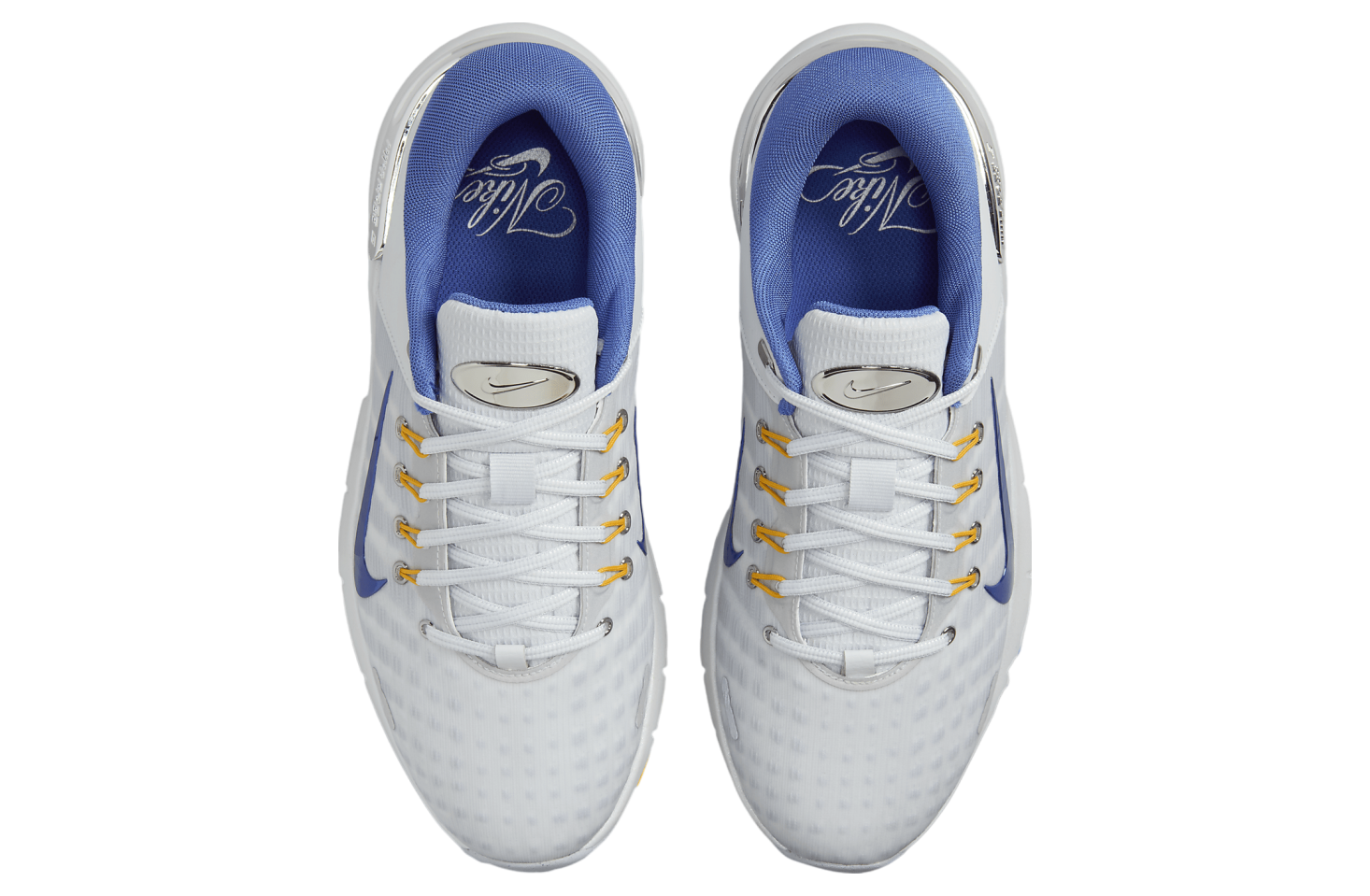 Nike Free Golf Pure Platinum / University Gold (Extra Wide)