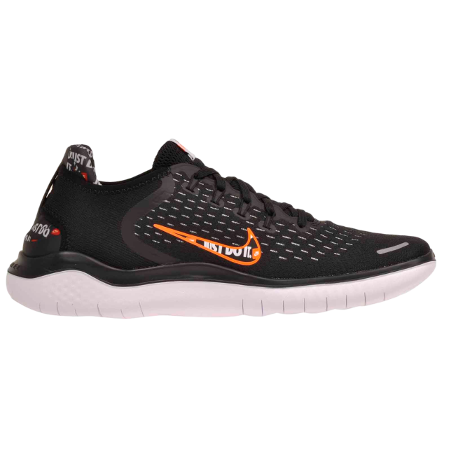 Nike Free RN 2018 Black Total Orange Jul 2019 AT4246001 KicksOnFire