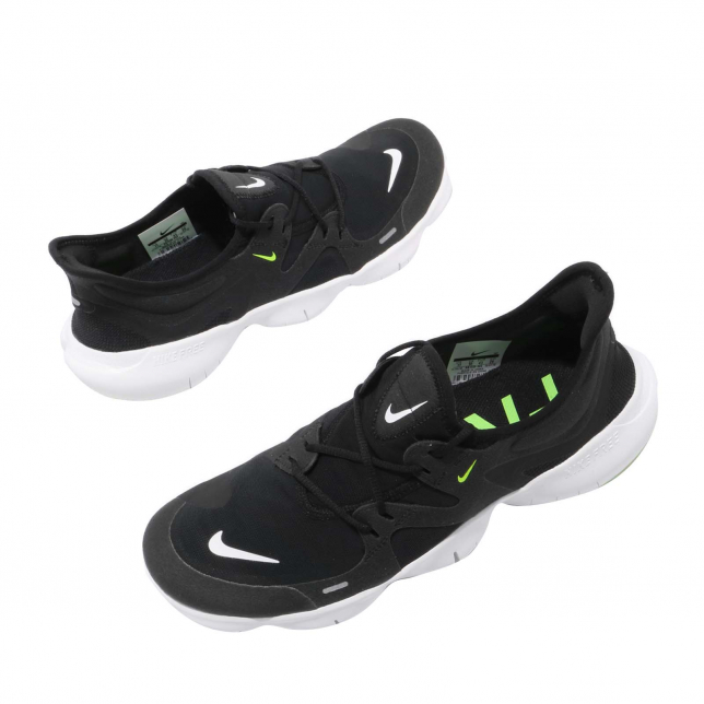 Nike Free RN 5.0 Black White Anthracite Volt