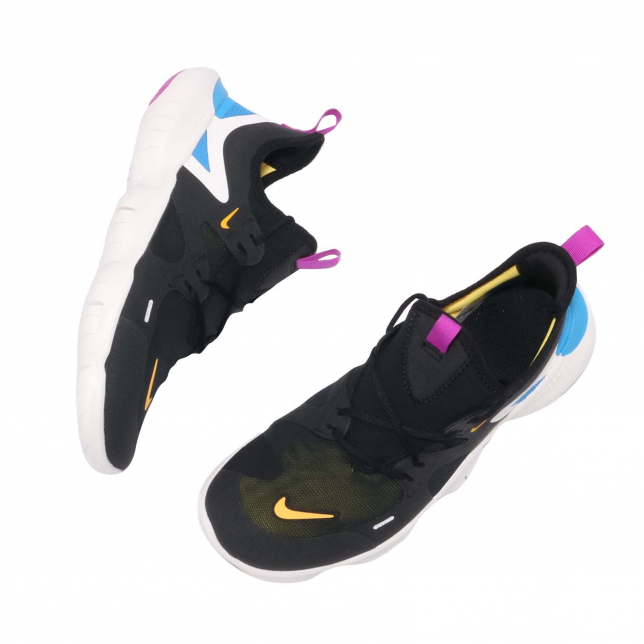 Nike Free RN 5.0 GS Black Laser Orange Blue Hero - Apr 2019 - AR4143003