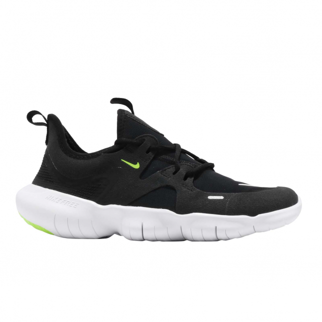 Nike Free RN 5.0 GS Black White Anthracite Volt