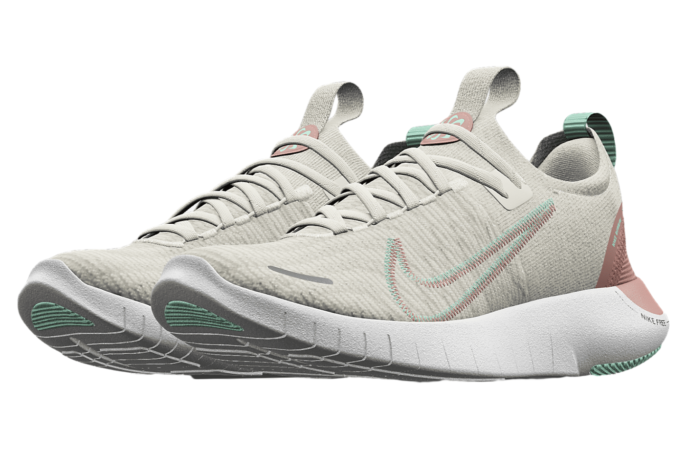 Nike Free RN By You White / Cream
