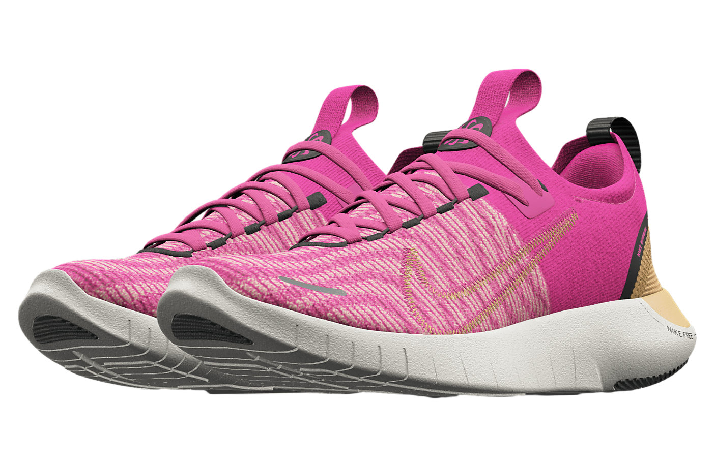 Nike Free RN By You White / Pink