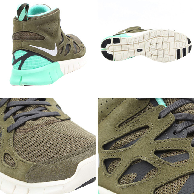 Nike Free Run 2 Sneakerboot - Medium Olive 616744200
