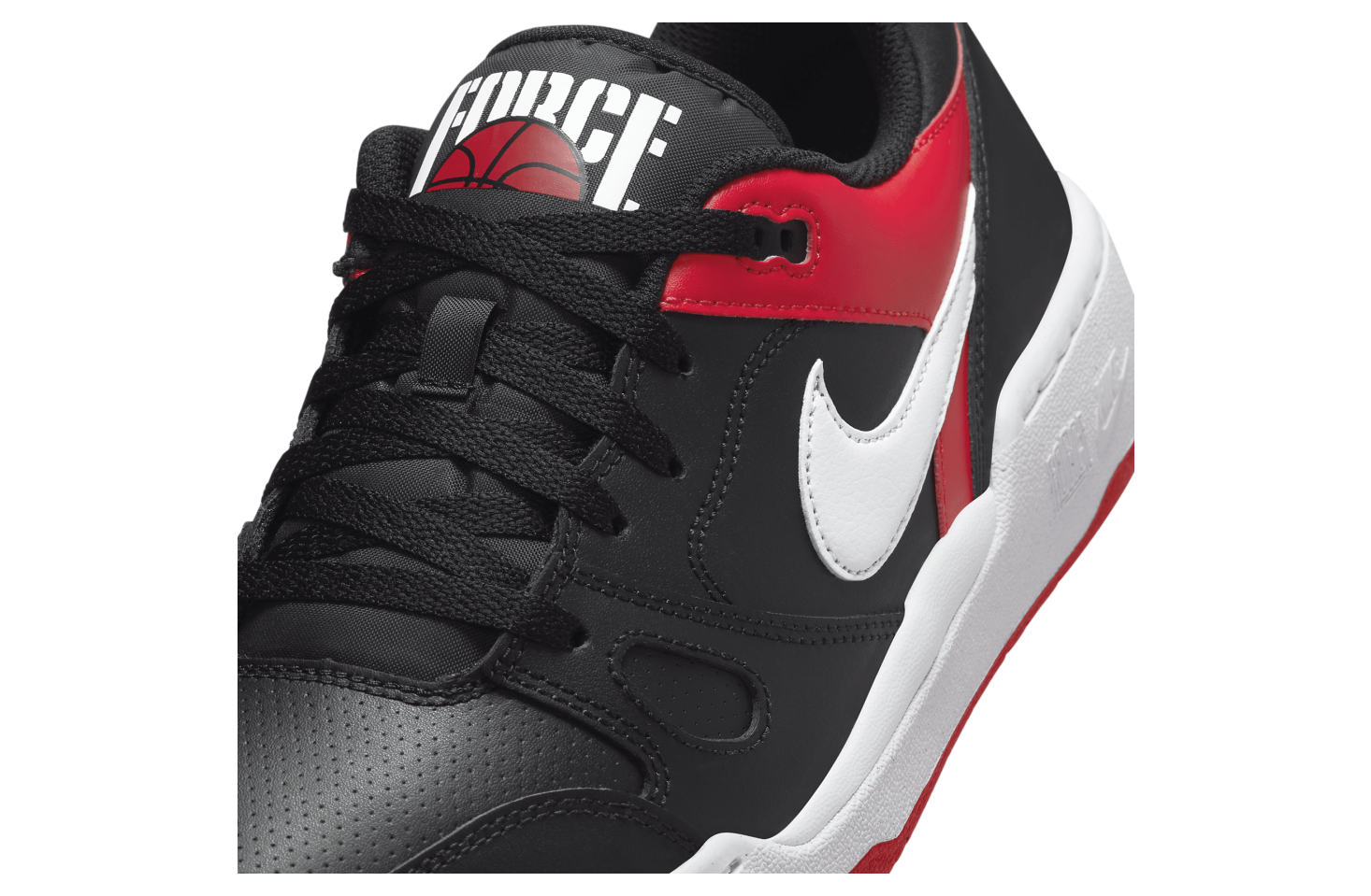 Nike Full Force Low Black / University Red