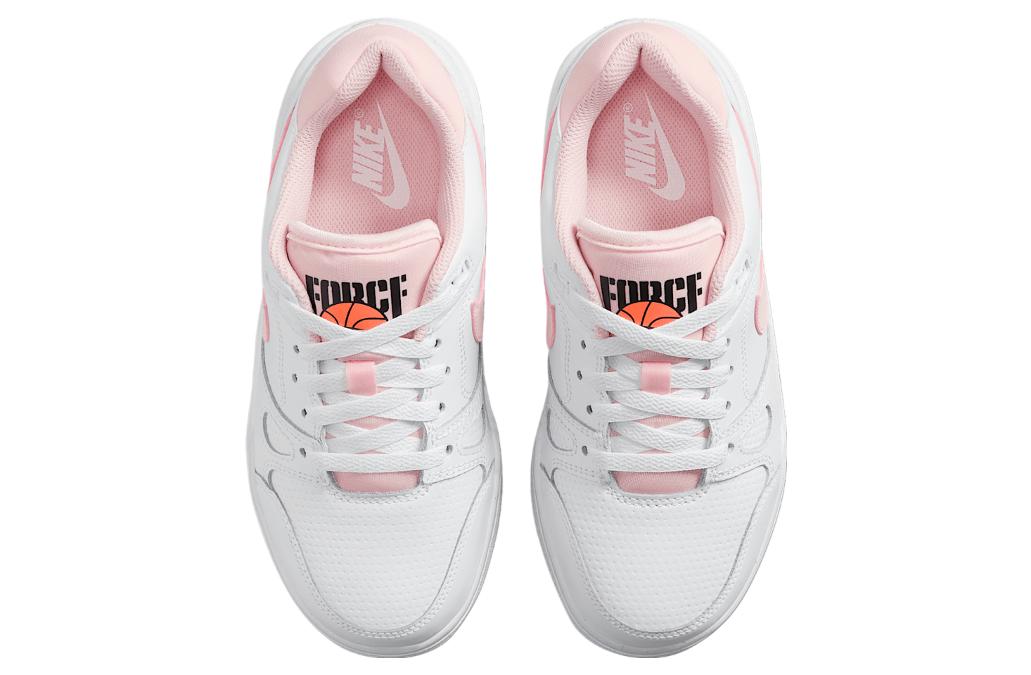 Nike Full Force Low GS White / Bright Mango