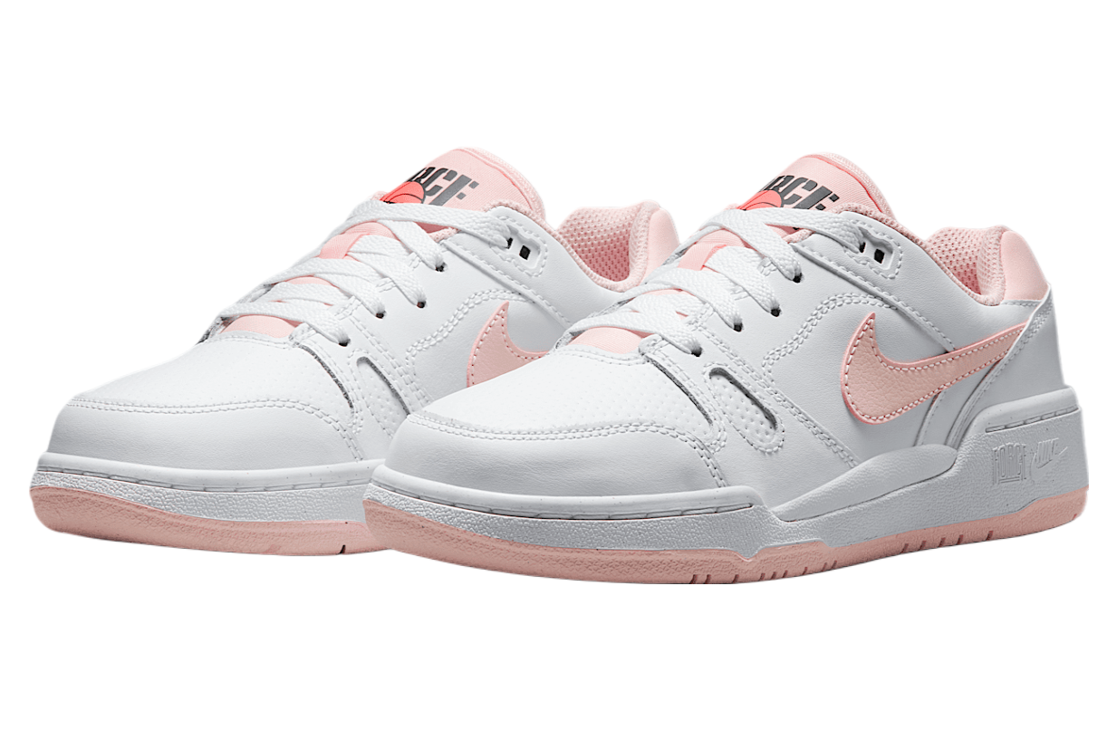 Nike Full Force Low GS White / Bright Mango