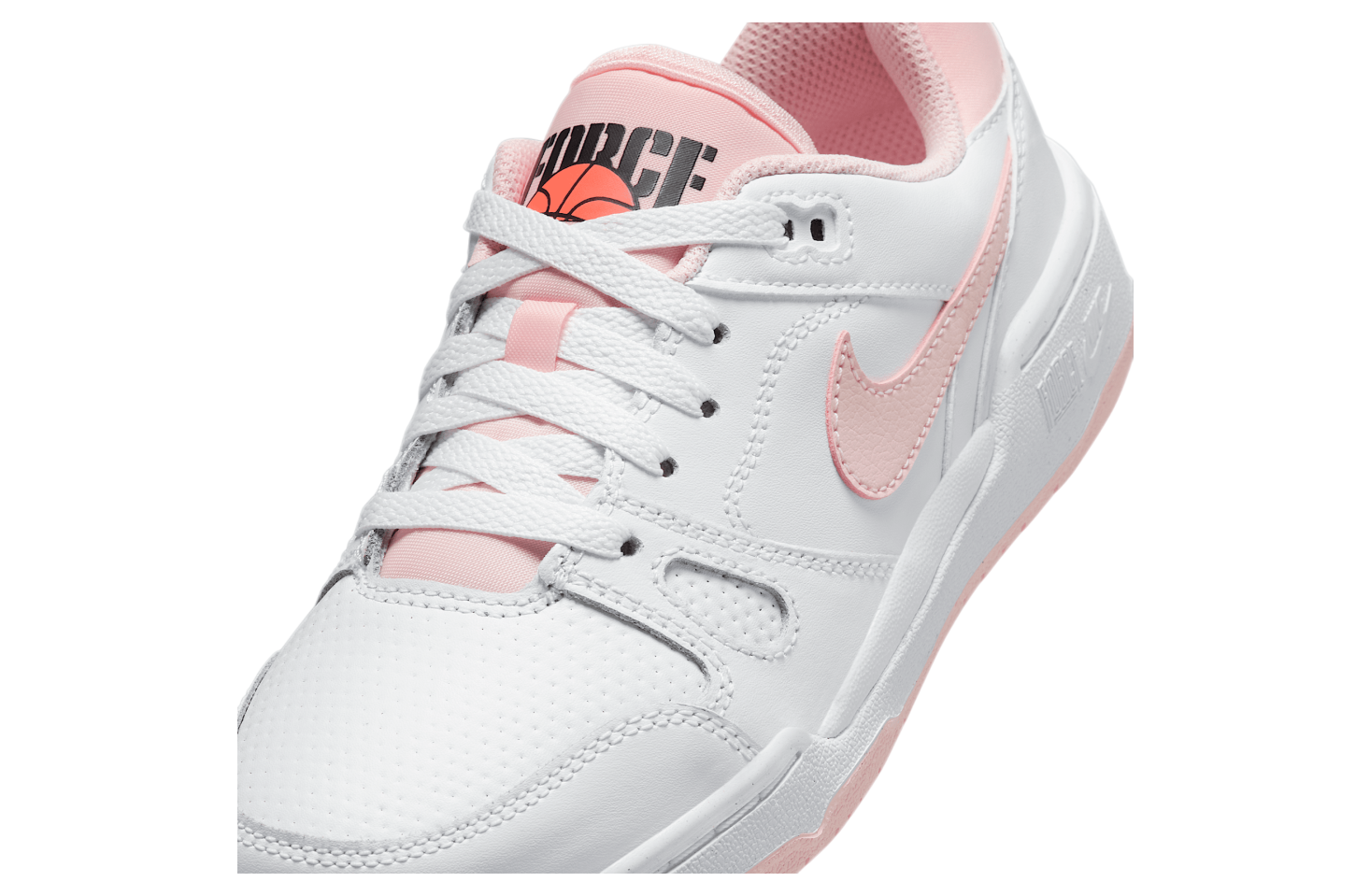 Nike Full Force Low GS White / Bright Mango