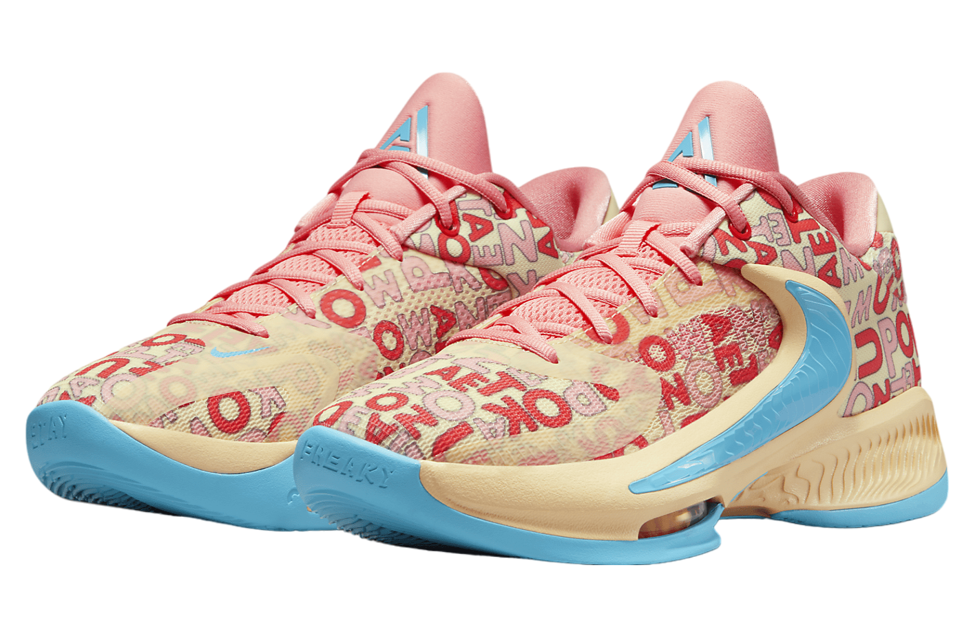 Nike Giannis Freak 4 Pale Vanilla / Coral Chalk