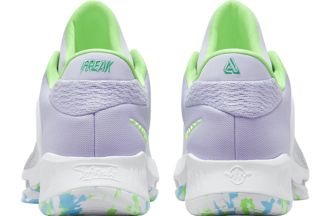 Nike Giannis Freak 4 White / Stadium Green / Oxygen Purple