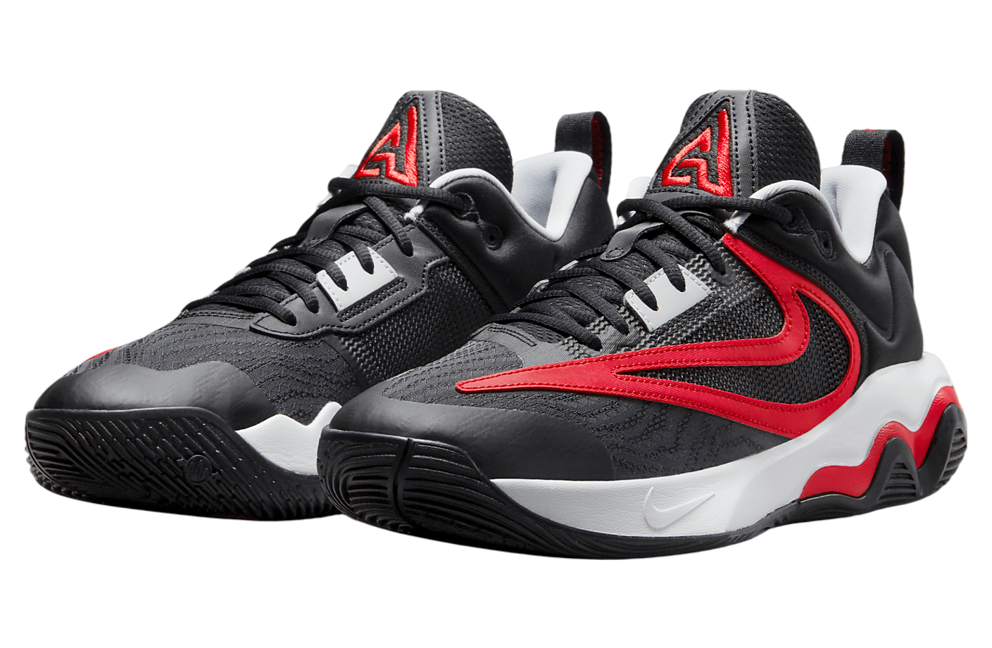 Nike Giannis Immortality 3 Black / Pure Platinum / University Red