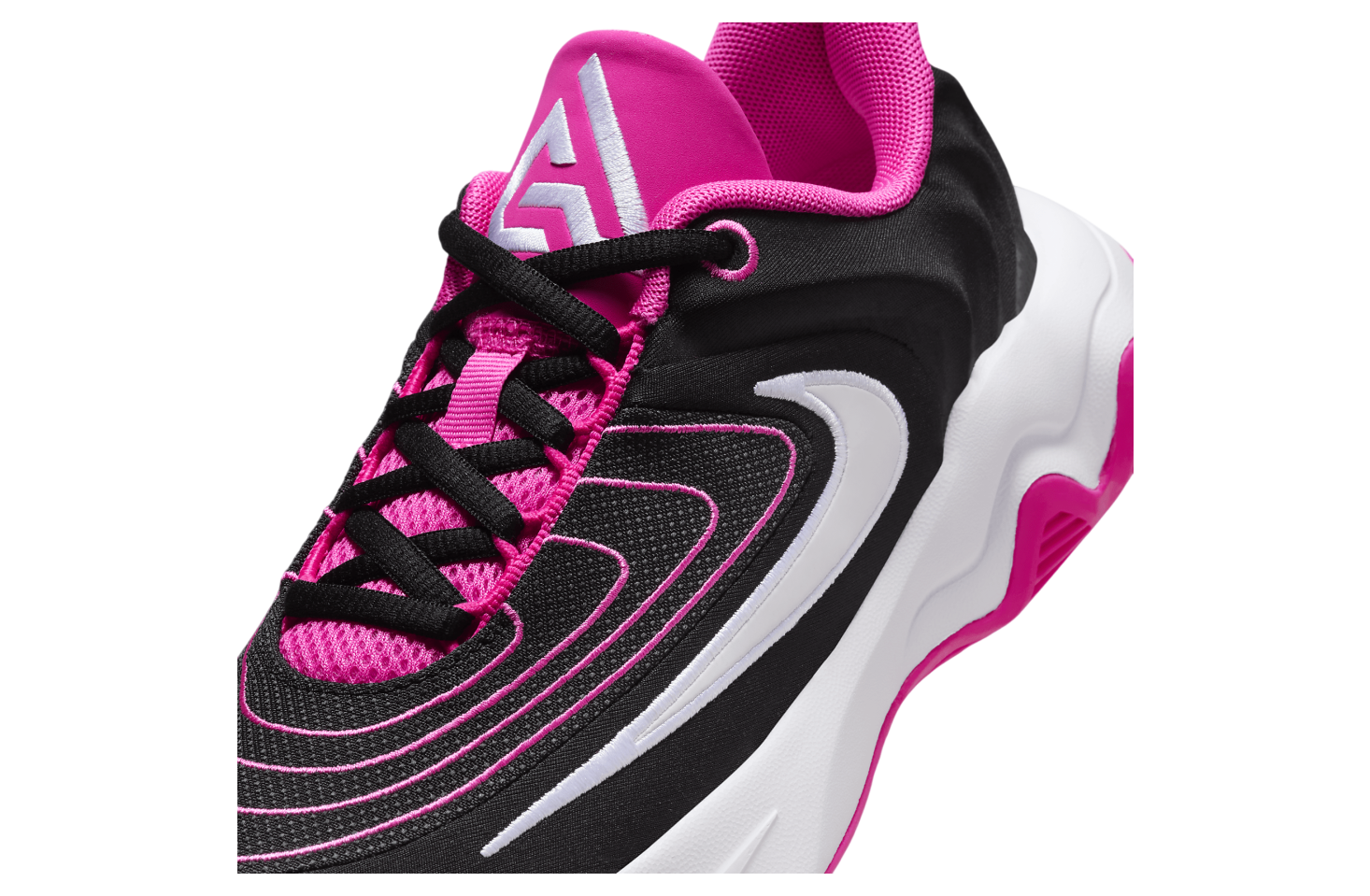 Nike Giannis Immortality 4 GS Black / Laser Fuchsia