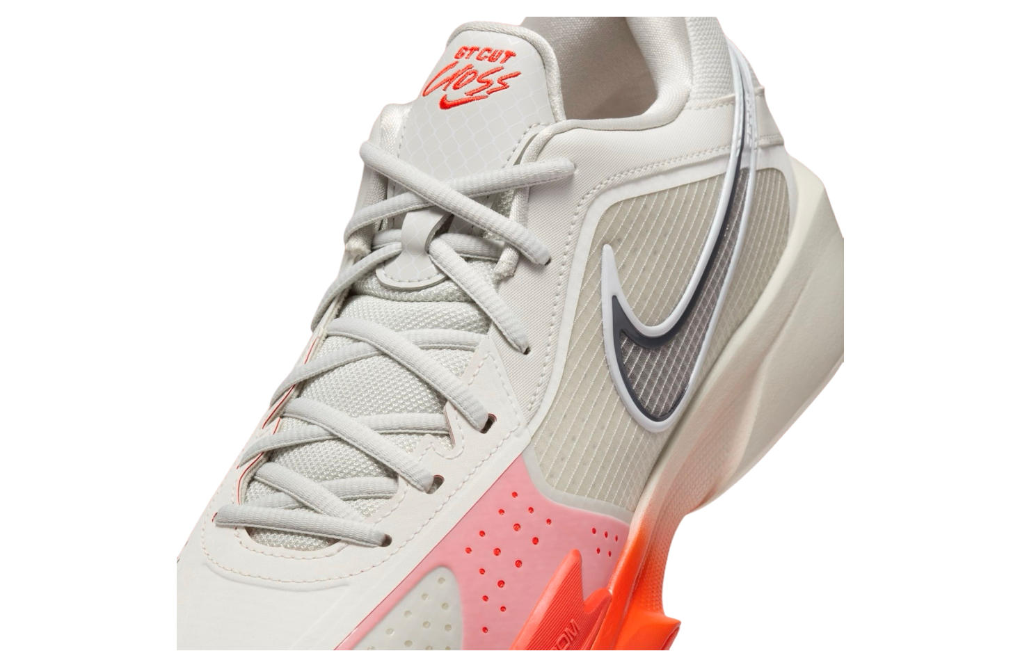 Nike GT Cut Cross Light Grey / Bright Crimson