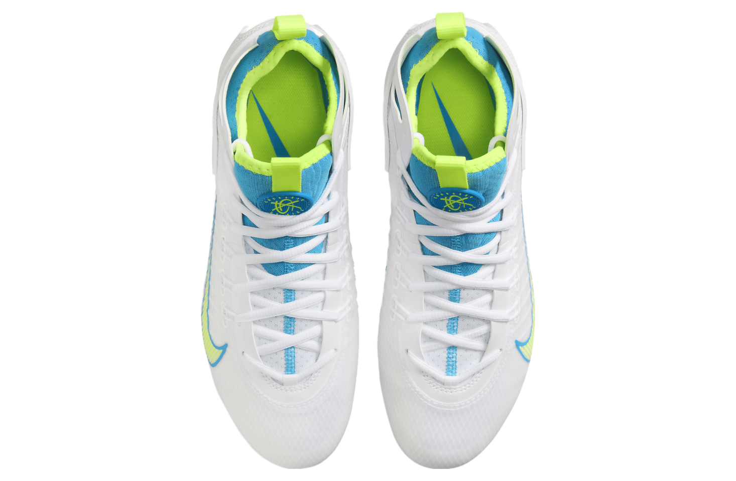 Nike Huarache 9 Elite Mid Lax SE White / Vivid Blue