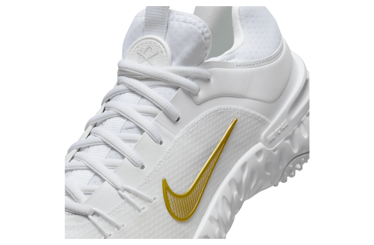 Nike Huarache 9 Elite TF LAX White / Metallic Vivid Gold