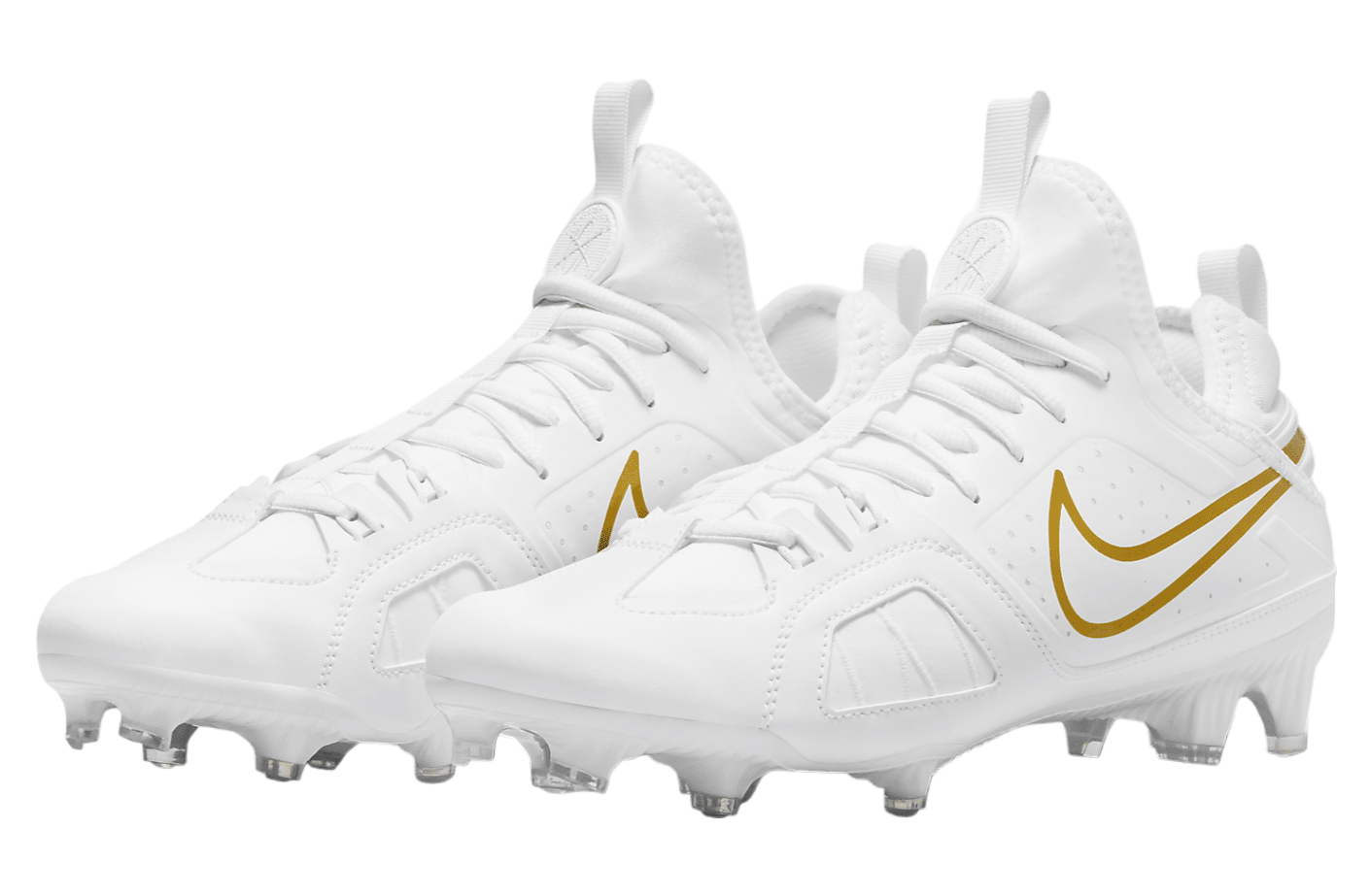 Nike Huarache 9 Varsity LAX White / Metallic Vivid Gold