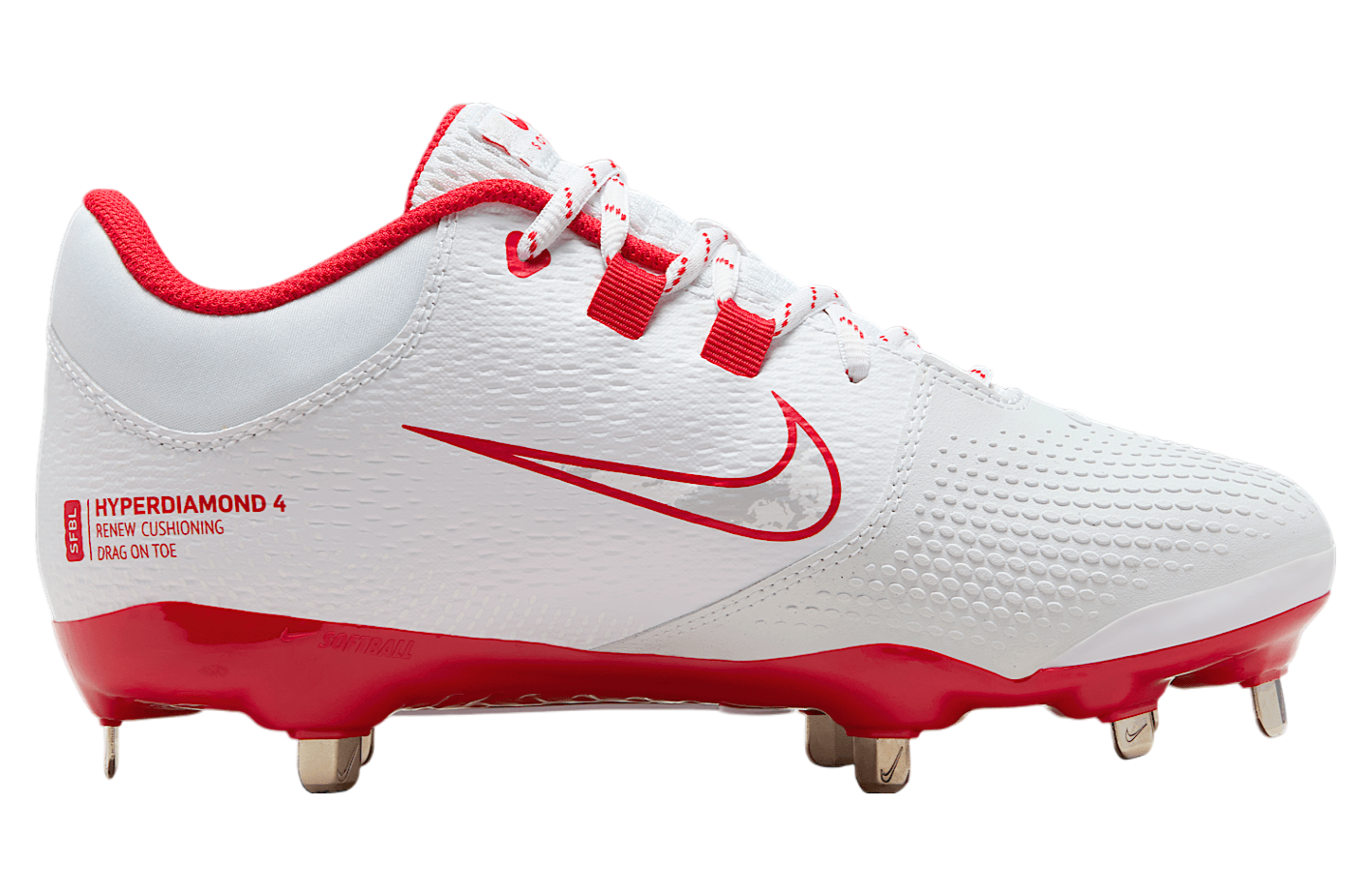 Nike Hyperdiamond 4 Pro WMNS White / University Red