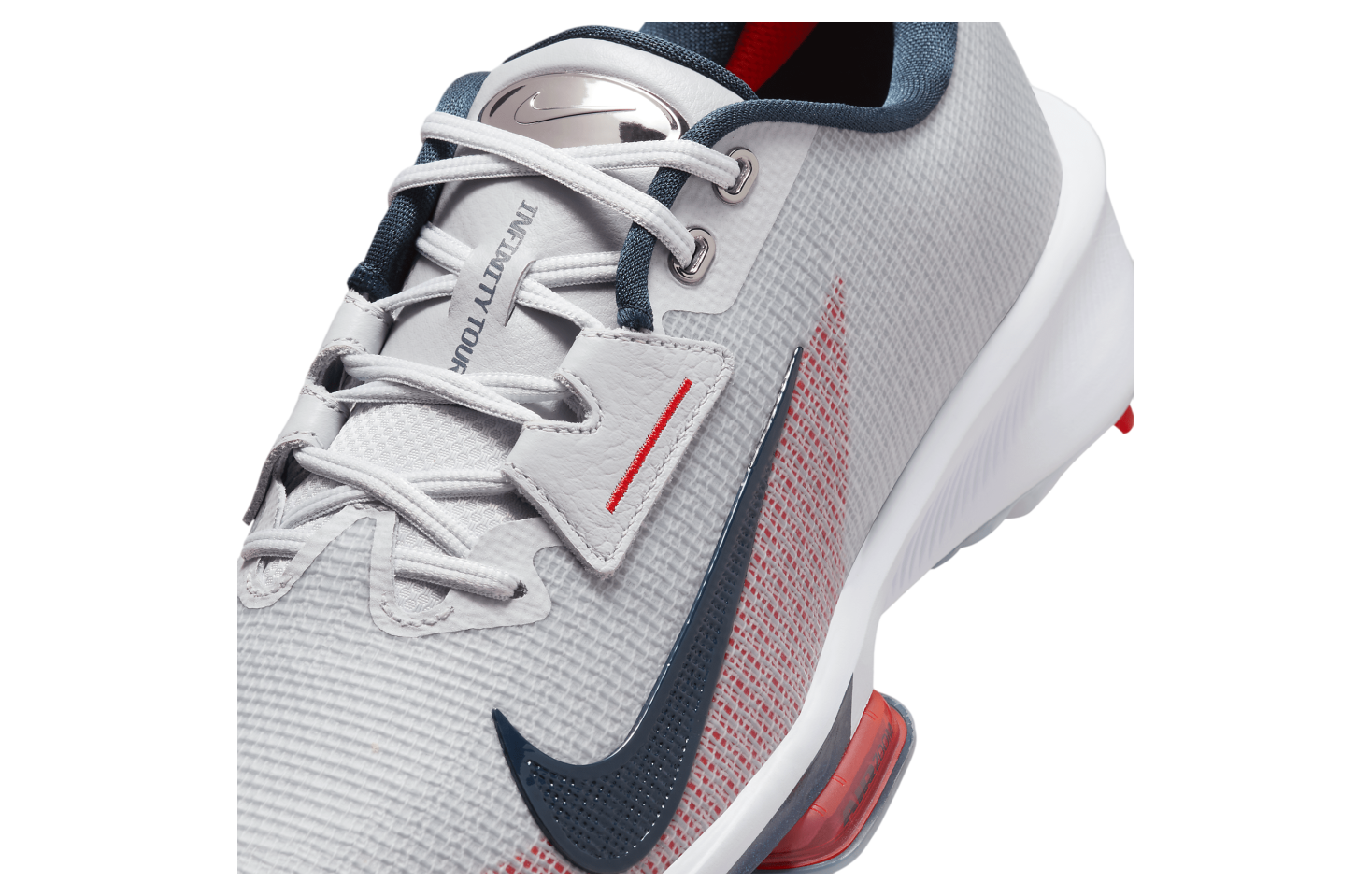 Nike Infinity Tour 2 Pure Platinum / Light Crimson / Armory Navy