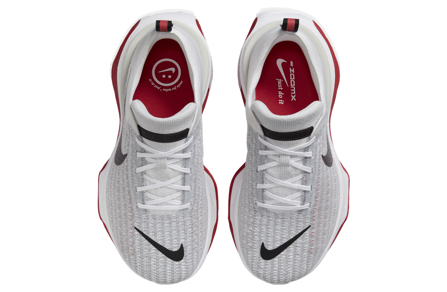 Nike Invincible 3 White / Fire Red (Extra Wide)