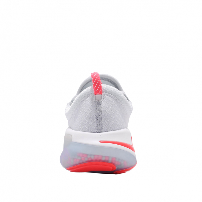 Nike Joyride Run Flyknit Pure Platinum Bright Crimson - Aug 2019 - AQ2730002