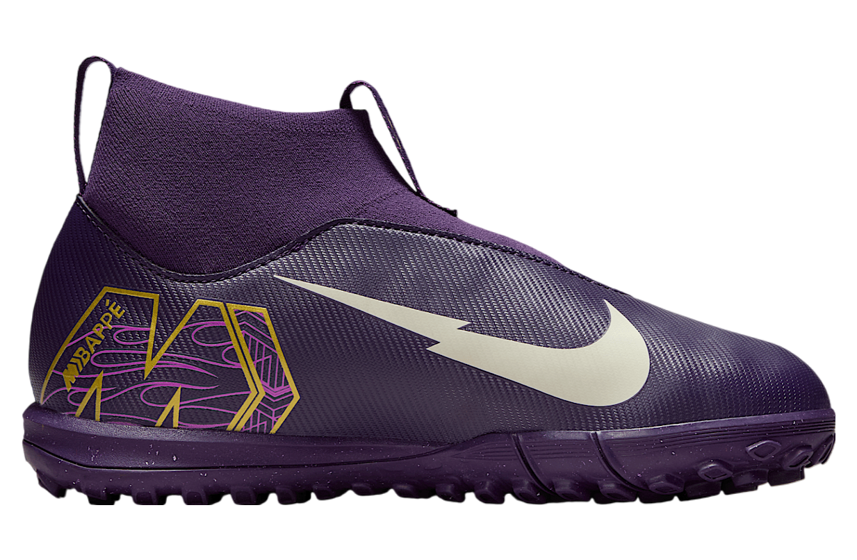 Nike Jr Mercurial Superfly 10 Academy Kylian Mbapp Gs High Tf Grand Purple / Pale Ivory