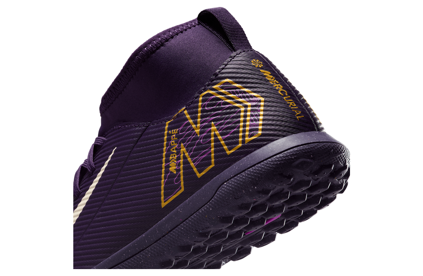 Nike Jr Mercurial Superfly 10 Club Kylian Mbappé GS High TF Grand Purple / Pale Ivory