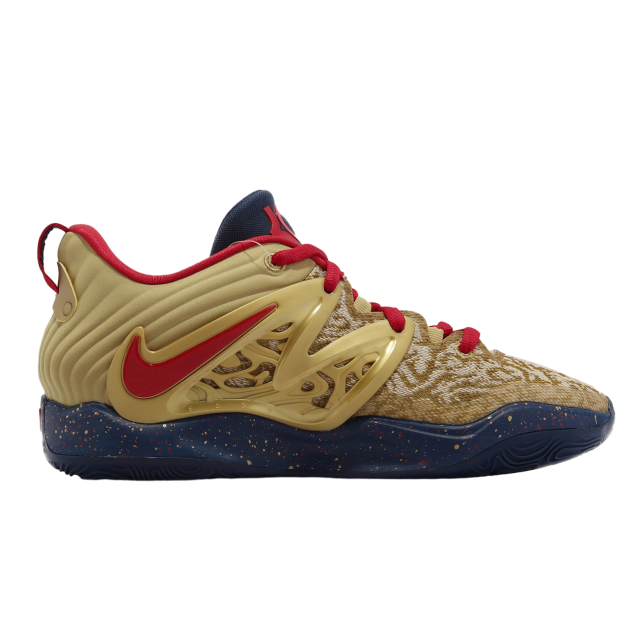 Nike KD15 EP Metallic Gold / University Red