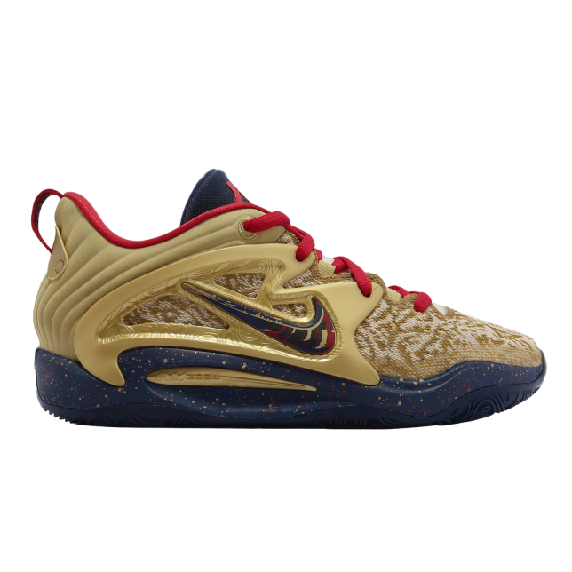 Nike KD15 EP Metallic Gold / University Red