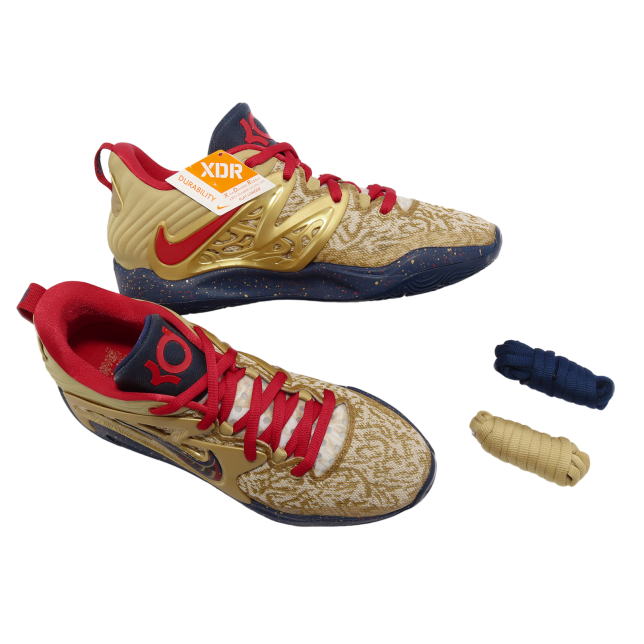 Nike KD15 EP Metallic Gold / University Red