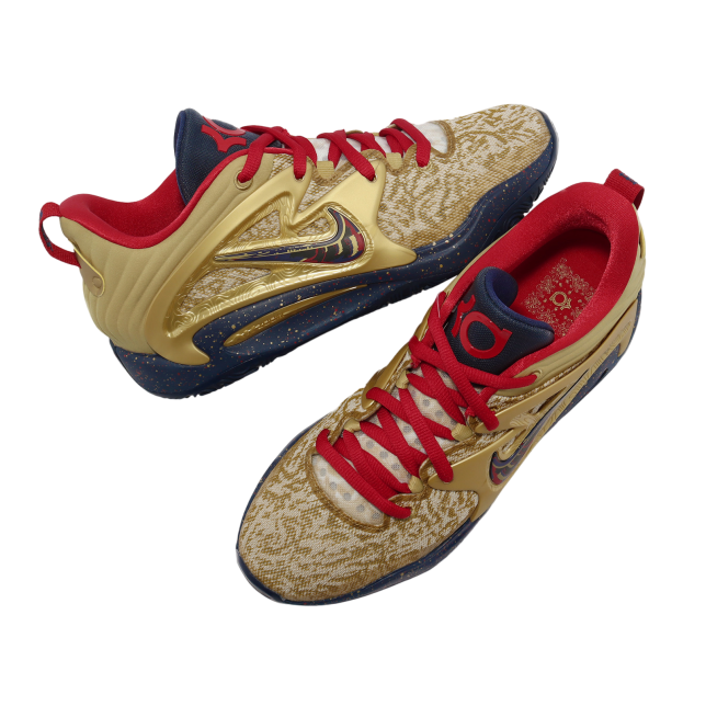 Nike KD15 EP Metallic Gold / University Red